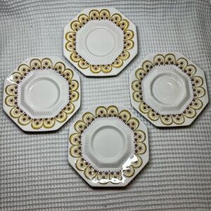 Vintage Independence Castletown Ironstone Octagonal Plates Set of 4